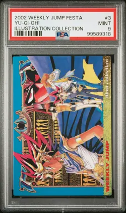 2002 SHUEISHA WEEKLY JUMP FESTA ILLUSTRATION COLL #3 YU-GI-OH! PSA 9 - Image 1