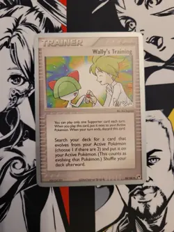 POKEMON TCG CARD - WALLY´S TRAINING 89/100 2004 WORLD CHAMPIONSHIPS SIGNED - NM - Image 1