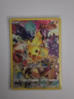 Pokemon Pikachu TCG Full Art Secret Rare Holo Card 160/159 Crown Zenith - Image 1