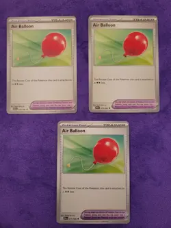Pokemon TCG Air Balloon Card 079/086 Sv: Black Bolt X3 Playset Near Mint - Image 1