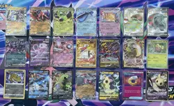 (21) Pokemon Card Lot Ultra Rare, Full Arts EX V Holo Lot Vmax Promo Shiny - Image 1