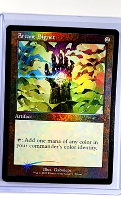 2023 MTG Magic The Gathering MFP MagicFest Cards Retro Foil Promo Arcane Signet - Image 1