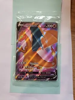 Charizard V Champion's Path Promo- Sealed- SWSH050 Pokemon Card Full Art Holo - Image 1