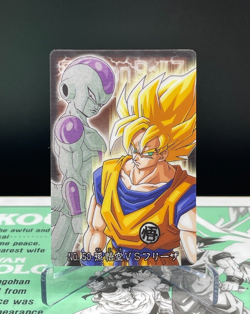 Dragon Ball Gumi Card Gumica Red Back No.50 Son Goku VS FRIEZA 2004 BANDAI - Image 1