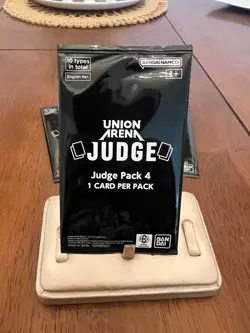 Union Arena Card Game Judge Judge Pack 4 English New Set of 3 - Image 1