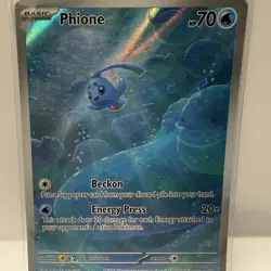 Phione Twilight Masquerade Pokemon Card Illustration Rare, 175/167 IR NM - Image 3