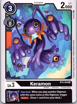 Keramon BT2-053 R Release Special Booster 1.0 - Digimon Card Game - NM - Image 1