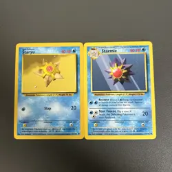 Staryu And Starmie Base Set Pokemon Cards LP - Image 1