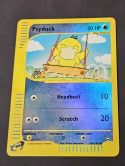 Psyduck 104/147 Reverse Holo Aquapolis Vintage Pokemon Card HP - Image 1