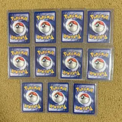 Pokemon Vintage TCG Cards Shadowless 1999 Base Set Lot (11) - Image 5