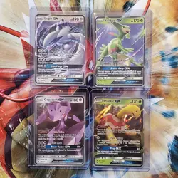 Lugia GX + Virizion GX + Genesect GX + Shuckle GX - Pokemon Cards - Lot #466 - Image 1