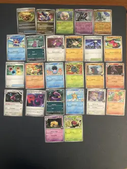 Pokemon 25 Card Bulk Lot | 5 Holo + 20 Common - Authentic TCG Collection 9 - Image 1