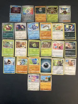 25.Pokemon 25 Card Bulk Lot | 5 Holo + 20 Common - Authentic TCG Collection - Image 1