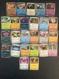 27. Pokemon 25 Card Bulk Lot | 5 Holo + 20 Common - Authentic TCG Collection - Image 1