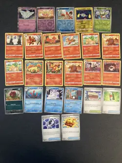 34. Pokemon 25 Card Bulk Lot | 5 Holo + 20 Common - Authentic TCG Collection - Image 1
