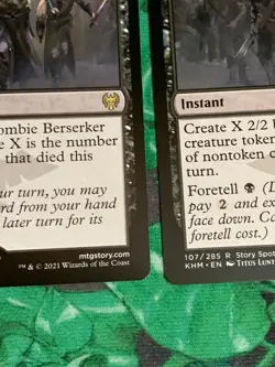 C919 MAGIC THE GATHERING RISE OF THE DREAD MARN 2X KALDHEIM #107 NM-LP MTG - Image 5