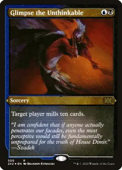 Glimpse the Unthinkable (Foil Etched) R Double Masters 2022 500 Foil NM - Image 1