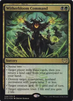 Witherbloom Command Strixhaven Foil Rare #248 NM MTG - Image 1
