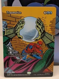 Traumatize 0015 Borderless Marvel's Spider-Man Magic The Gathering Universe NM - Image 1