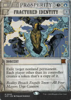 MTG Fractured Identity Normal NM Outlaws of Thunder Junction OTJ Breaking - Image 1