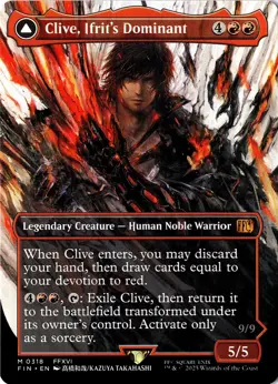 NM - Clive, Ifrit's Dominant (0318) (Borderless) M FINAL FANTASY 318 - Image 1