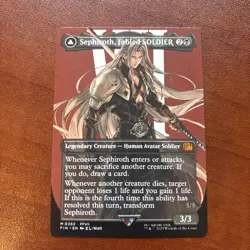 Sephiroth, Fabled SOLDIER Borderless 0382 MTG x FF NON FOIL NM - Image 1