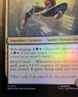 Spider-Man India 0151 Foil Uncommon Spider-Man Magic: The Gathering - Image 4