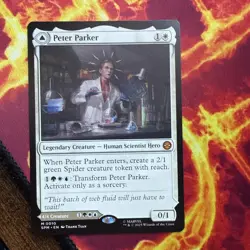 MTG, Peter Parker / Amazing Spider-Man (#0010), Double-Sided Non-Foil, NM Mythic - Image 1