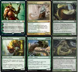MTG Wurm Deck - Elderscale Garruk Primal Hunter Novablast Armada Magic Gathering - Image 1