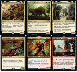 Custom Commander Deck -Kresh the Bloodbraided - Sacrifice & Destroy - SOA - NM - Image 1