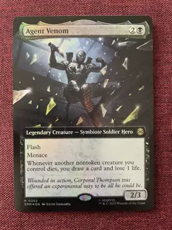 Agent Venom #255 FOIL EXTENDED NM/M MTG Spiderman Magic Card - Image 1