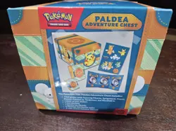 POKEMON PALDEA ADVENTURE CHEST , 1 SEALED TRADING CARD PACK & 2 KEY CHAINS * - Image 2