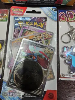 POKEMON PALDEA ADVENTURE CHEST , 1 SEALED TRADING CARD PACK & 2 KEY CHAINS * - Image 5