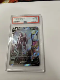 Mewtwo V (Alternate Full Art) 072/078 Pokemon GO Holo PSA 10 #72 - Image 3