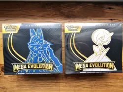 Pokemon TCG Mega Evolutions ETB Lucario And Gardevoir English Sealed Set - Image 1