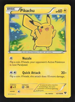 Pokemon XY Base Set Promos #042/146 Pikachu Cosmos Holo PROMO NM - Image 1