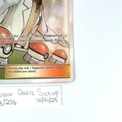 Professor Oak's Setup 233/236 NEAR MINT Pokemon TCG Cosmic Eclipse Full Art - Image 2