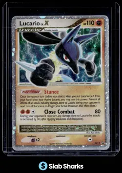2007 POKEMON DIAMOND & PEARL BLACK STAR PROMOS #DP12 LUCARIO LV.X - Image 1