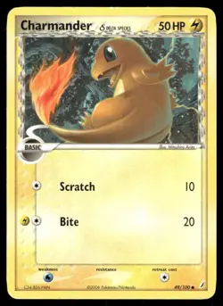 Pokemon Tcg Charmander #49 Pokemon Crystal Guardians MP - Image 1