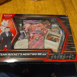 Team Rockets Mewtwo EX Box New Sealed Pokemon TCG - Image 1