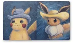2x Pokemon Center Exclusive Van Gogh Self Portrait Playmat New/Sealed - Image 3
