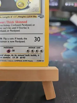 Pokemon TCG Snorlax Jungle 11/64 Holo Unlimited Holo Rare LP - Image 4