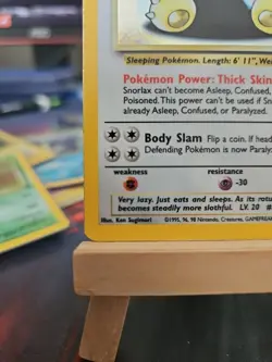 Pokemon TCG Snorlax Jungle 11/64 Holo Unlimited Holo Rare LP - Image 5