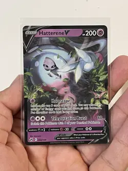 Hatterene V 065/159 Ultra Rare Crown Zenith Pokemon TCG Pack Fresh Near Mint NM - Image 1