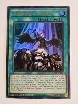 Yugioh Forbidden Droplet LED9-EN056 Ultra Rare 1st Edition - Image 1