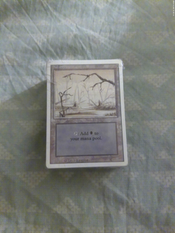 Magic The Gathering still sealed/never opened 1994-5 50 BASIC LAND cards LOT - Image 1