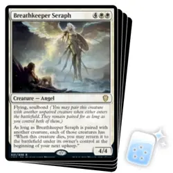 BREATHKEEPER SERAPH X4 Innistrad: Crimson Vow: Commander Magic MTG MINT CARD - Image 1