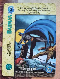 OverPower DC Comics 1996 Batman Martial Arts Expert Special Card OPD Very Rare - Image 1