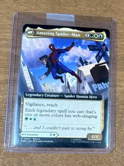 PETER PARKER AMAZING SPIDERMAN MAGIC THE GATHERING NYCC 2025 PROMO CARD NM HOT🔥 - Image 1