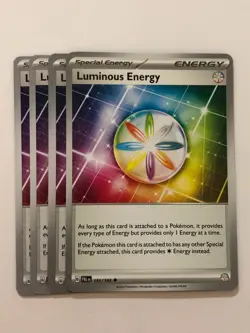 Pokemon Card Paldea Evolved 4x Playset Luminous Energy 191/193 Nm - Image 1